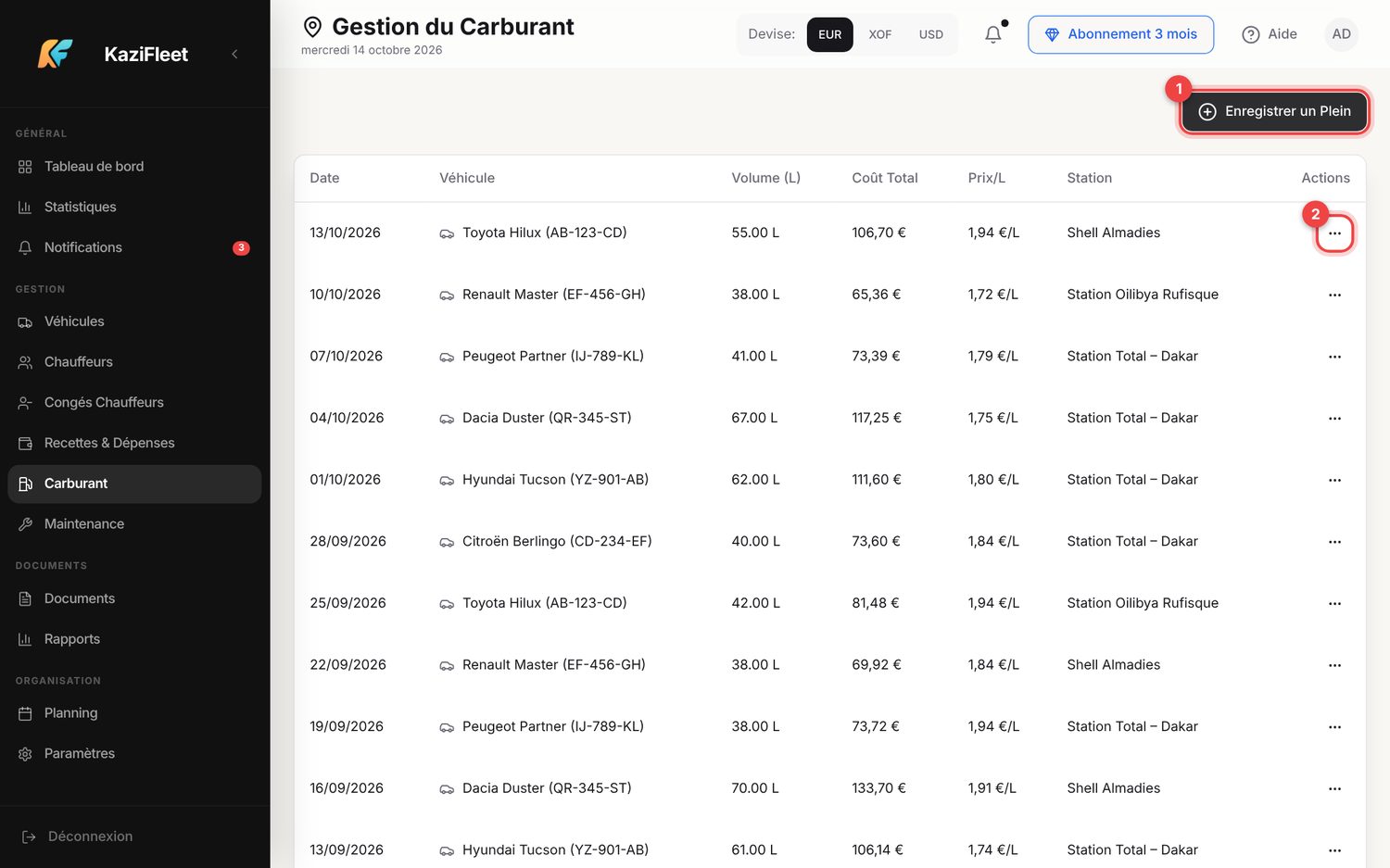 Carburant — ordinateur