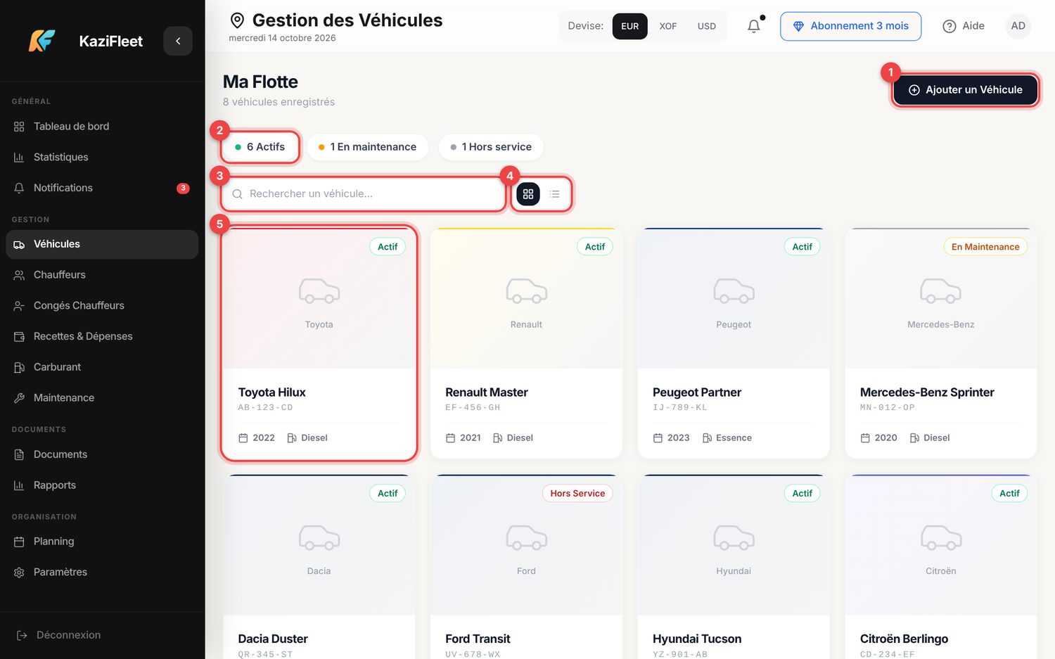 Véhicules — ordinateur